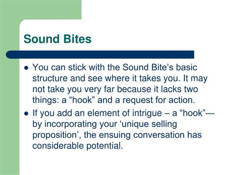 Definition and Examples of Sound Bites